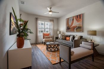 Designer wood-finish vinyl plank flooring